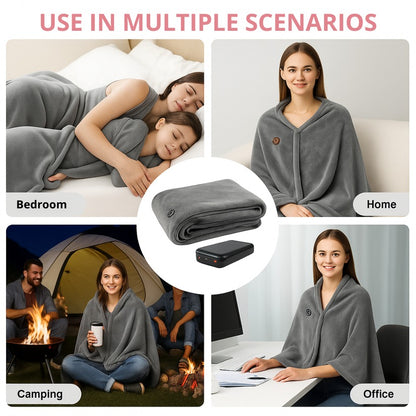 Electric Heating Warm Shawl Blanket
