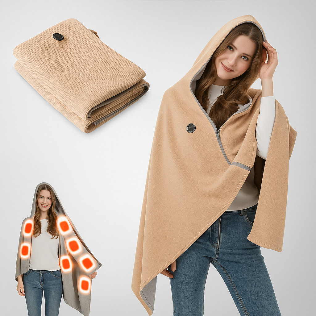 Electric Heating Warm Shawl Blanket